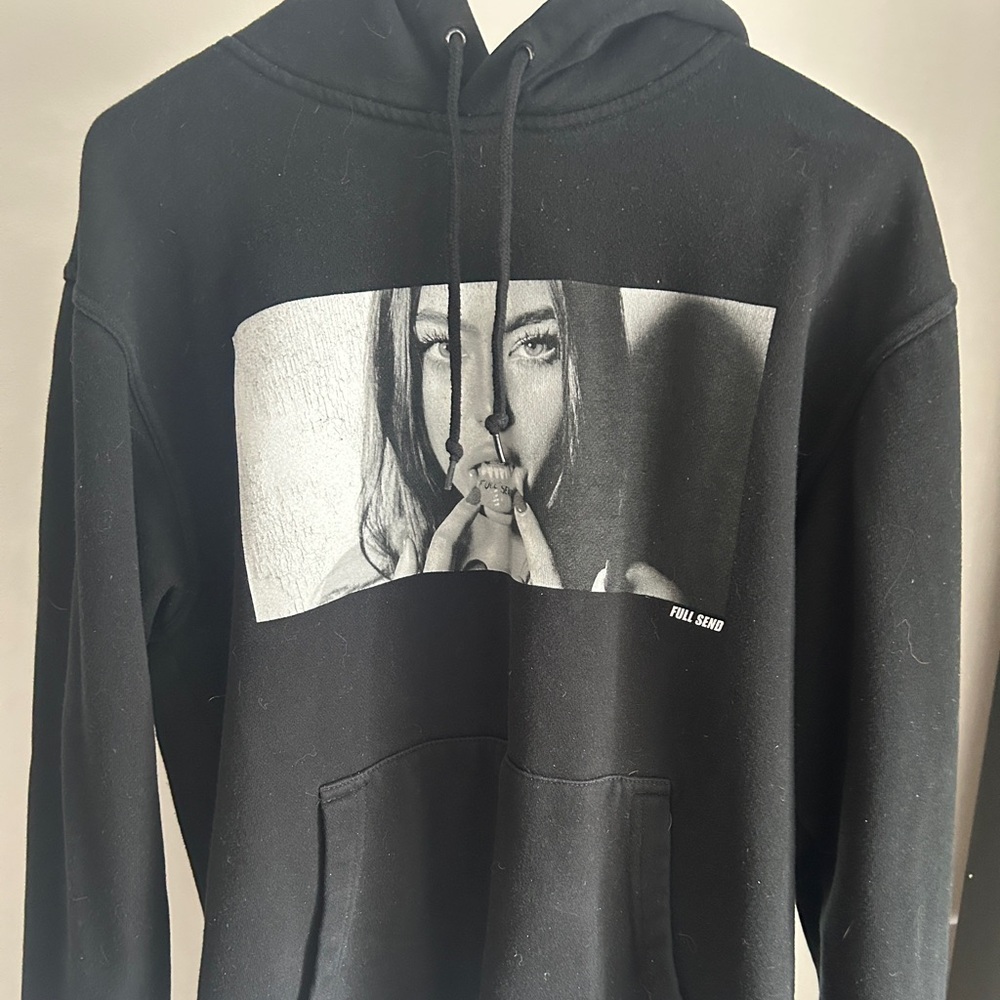 Black Graphic Sweater with Minimalist Design